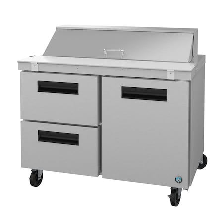 Hoshizaki Refrigerator, Two Section Sandwich Prep Table, Drawer/Door Combo SR48B-12D2